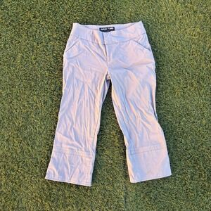 Vintage Guess Jeans Women's Beige Stretch Capri Pants Size 29 27x19